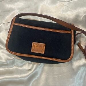Vintage Dooney & Bourke Black and Brown Women's Bag